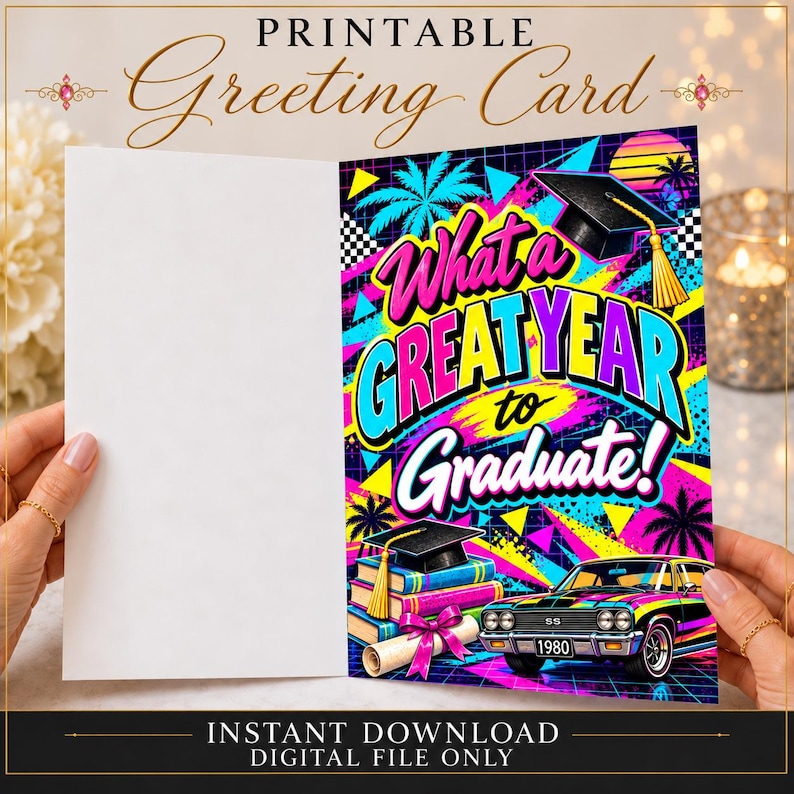 Pink Class Is Full PRINTABLE 1984 Fun Facts Graduation Year Card | Class of 1984 |year You ...