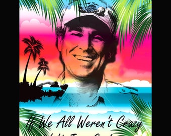 JIMMY BUFFETT DIGIAL Art Print With Free Shipping