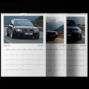 Il calendario Audi 2025 - per l'officina, l'ufficio o la casa - immagini iconiche Audi - amanti - calendario per il nuovo anno, regalo