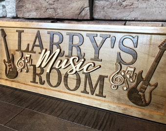 Details about / Name Personalized Custom Guitar Weapon Band Music Room Bar Neon Sign hang sign