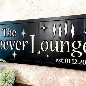 Custom Lounge Sign Retro Lounge Signs Bar Game Room Sign for - Etsy