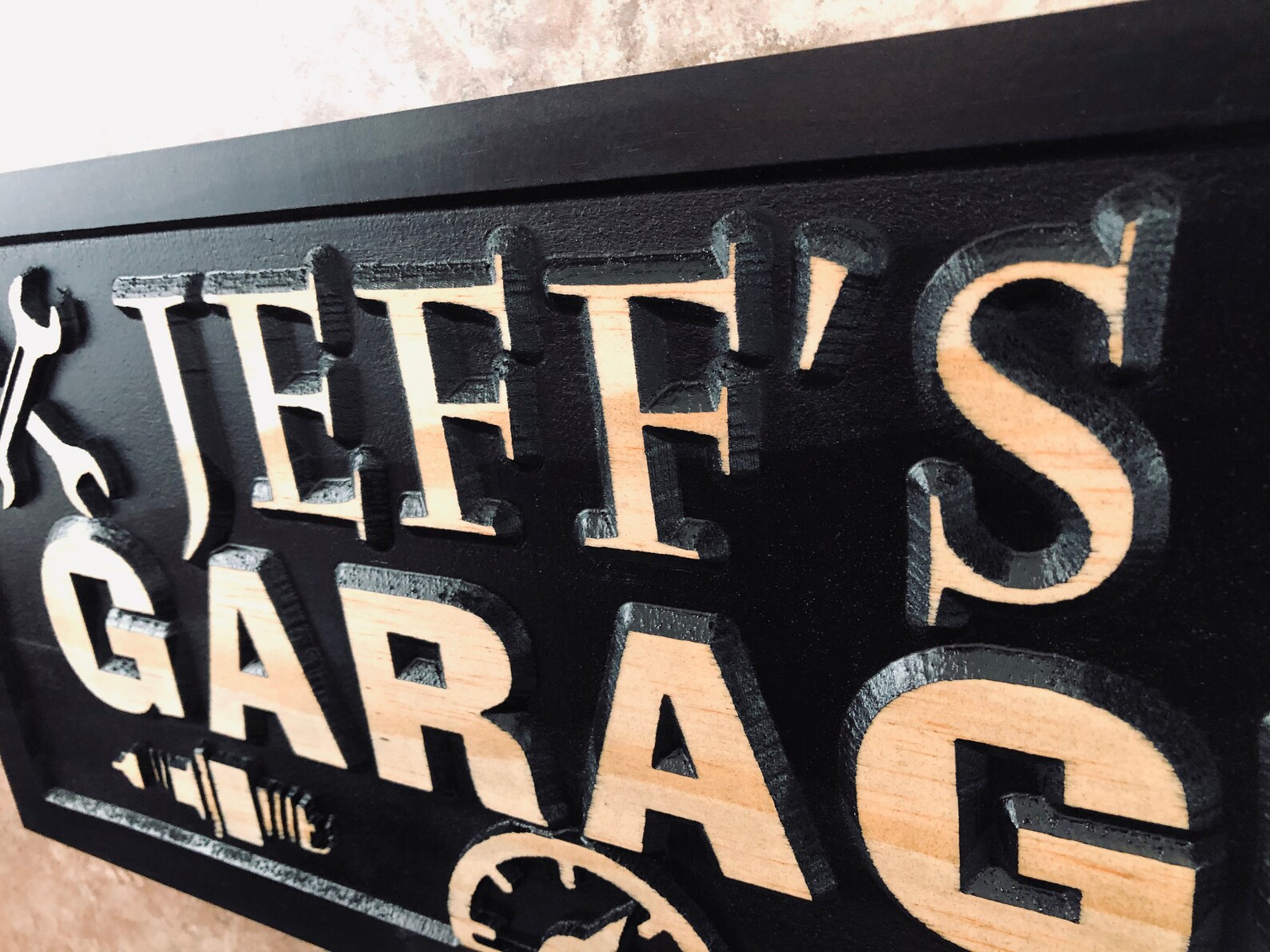 Personalized Garage name sign Custom Mechanic signs Birthday Etsy