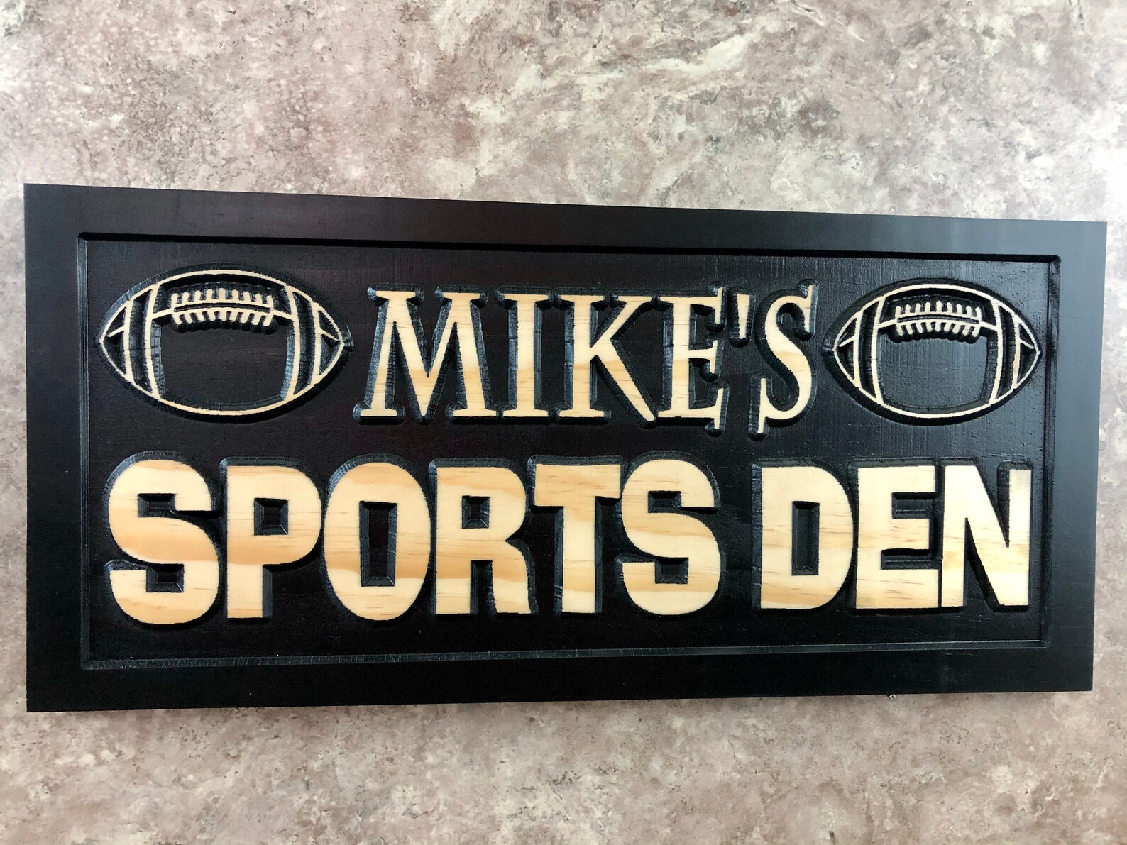 Personalized Sports Bar name Sign Custom Sports Den Room signs Etsy