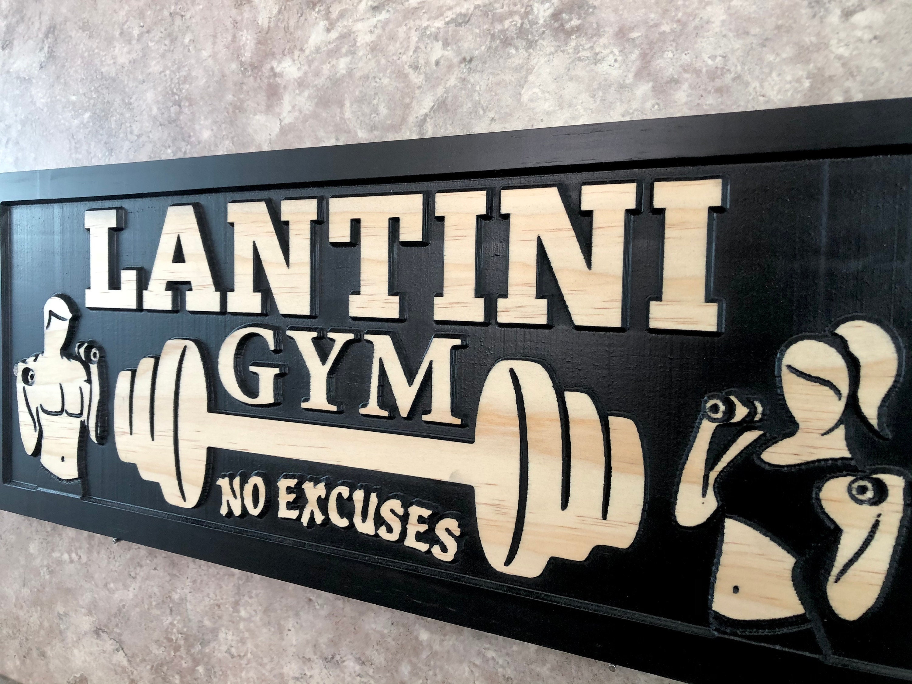 Custom Gym Sign for Couples Home Gym Sign Personalized Gym Etsy
