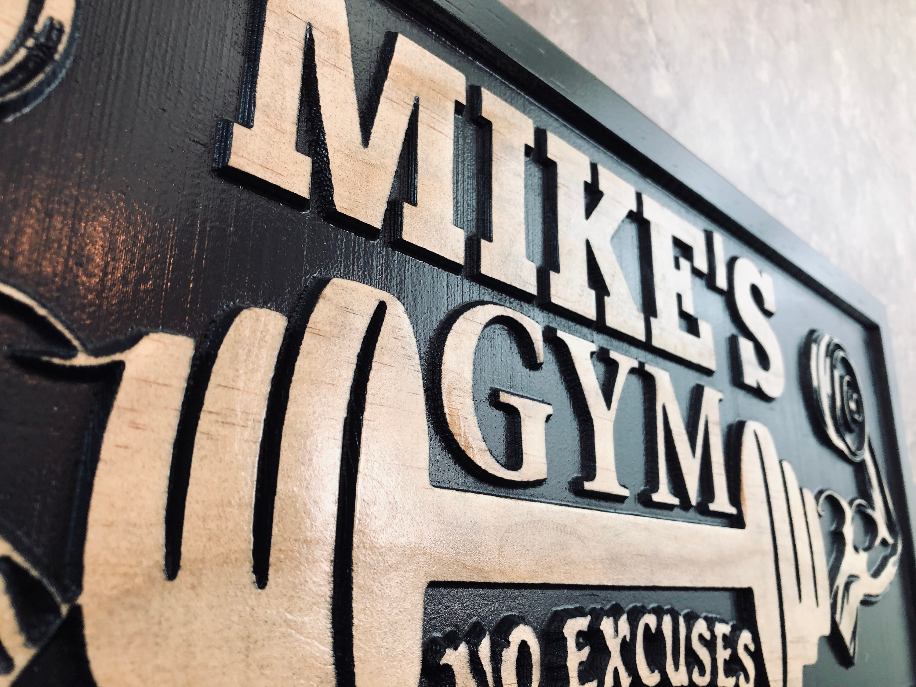 Personalized Gym name Sign Custom Home gym workout Room sign | Etsy