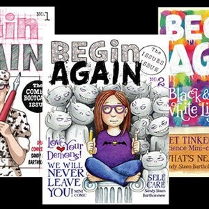PDF - BEGIN AGAIN - Rivista di fumetti scaricabile (set di 4 numeri)