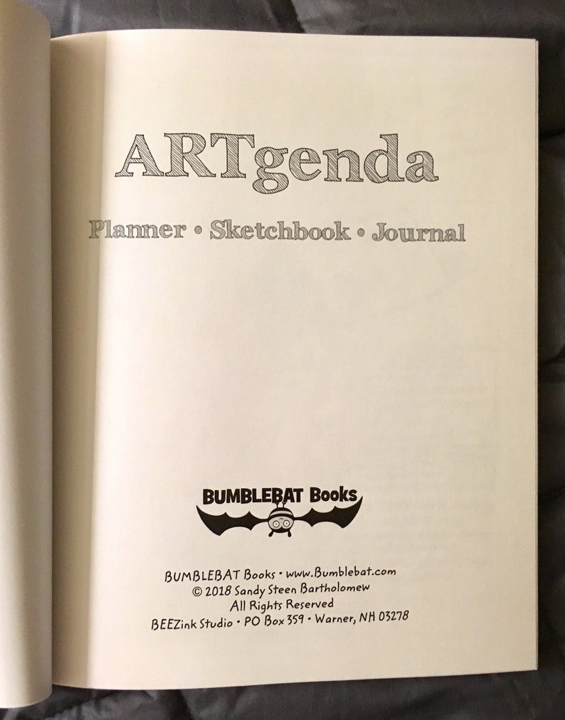 Artgenda Plannersketchbookjournal Etsy