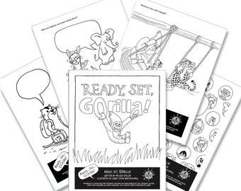 PDF - Ready, Set, GOrilla! Coloring Pages