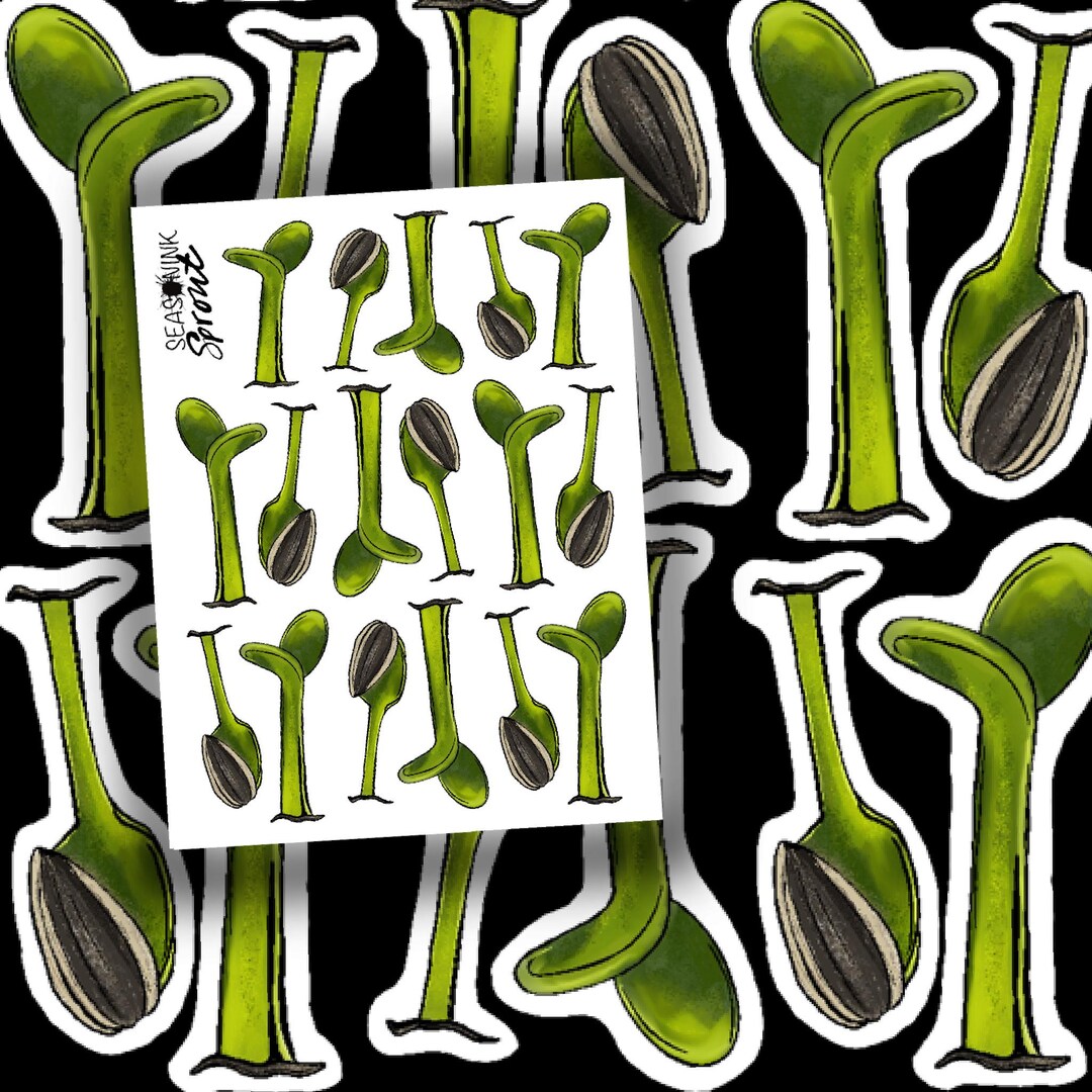 Sprout Sticker Sheet | Planner/ Journal Stickers | Sticker Sheet ...