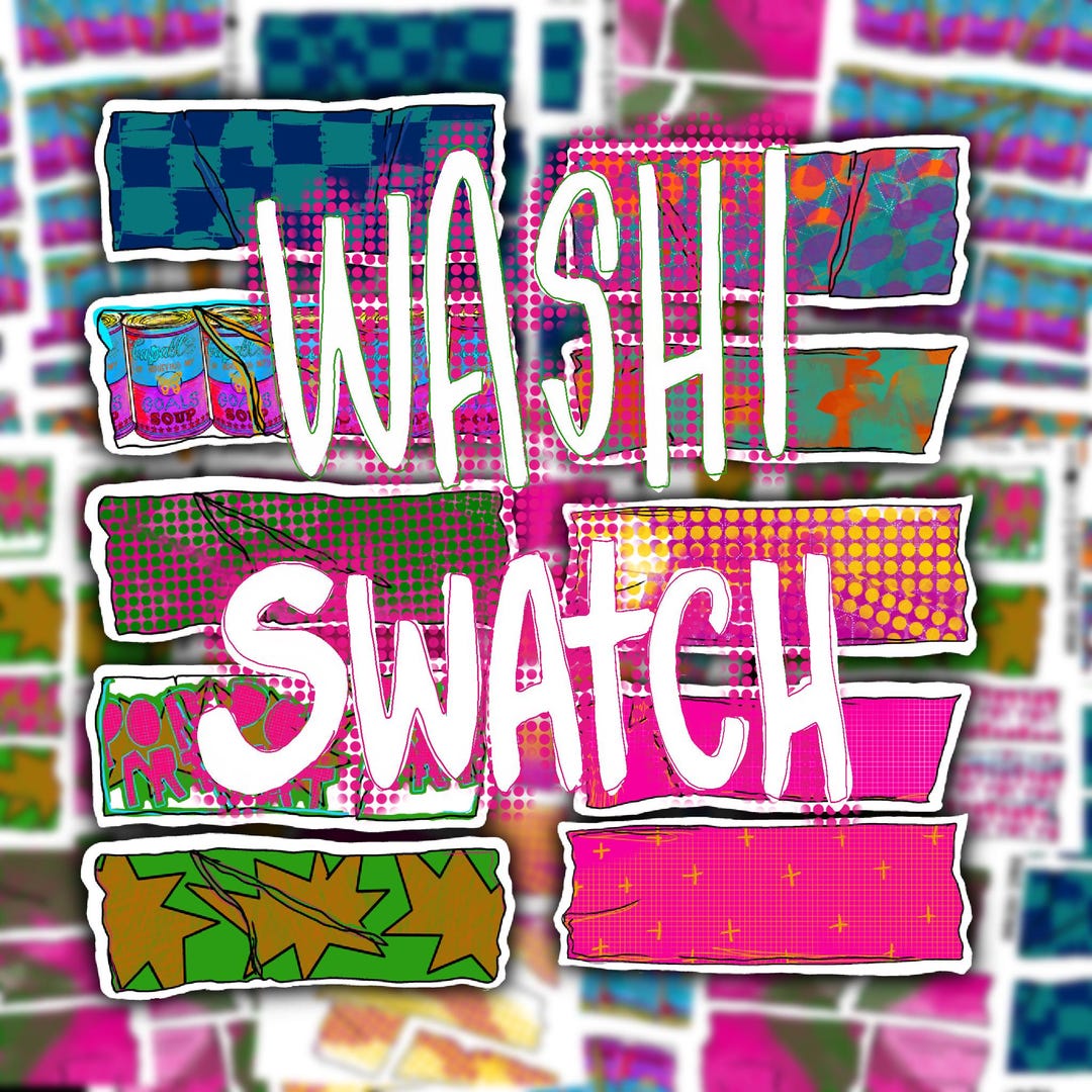 Washi Swatch Sticker Sheets | Q[1/4] Size Amazing for Layers in ...