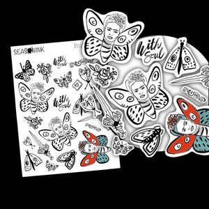 Bujo Frida | Stickerbogen | Planer TN Happy Planners Reisebuch Midori Journal Bujo Bullet Journal