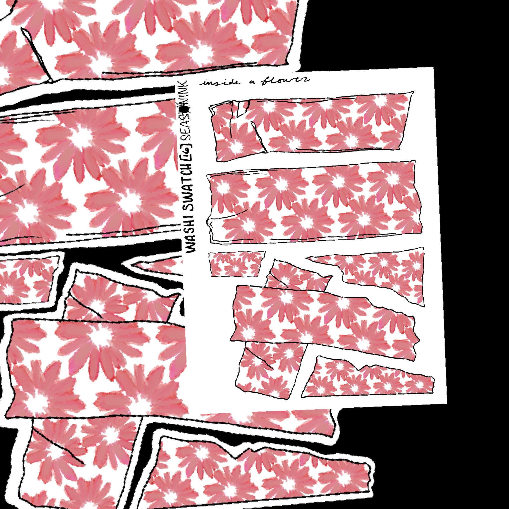 Washi Swatch Sticker Sheet – Hand-drawn Planner Stickers (kiss Cut) - Etsy