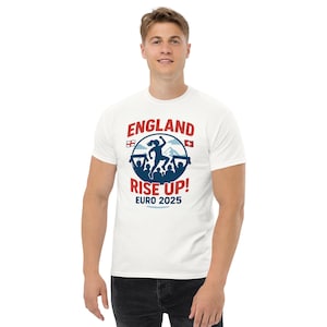 Camiseta de futebol feminina da Inglaterra para a Eurocopa 2025 - Masculina