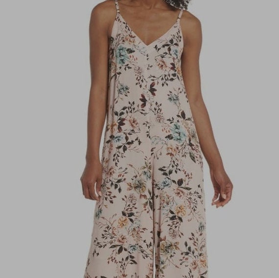 LACAUSA Pink Floral Jumpsuit