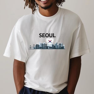 Seoul Shirt Unisex T-Shirt für Reiseliebhaber | Korea Skyline T-Shirt | Perfektes Urlaubsgeschenk & Souvenir