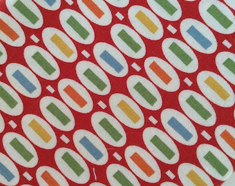 Peas & Carrots Red American Jane for Moda Fat Quarter Quilt Fabric Sewing Fabric Retro Fabric
