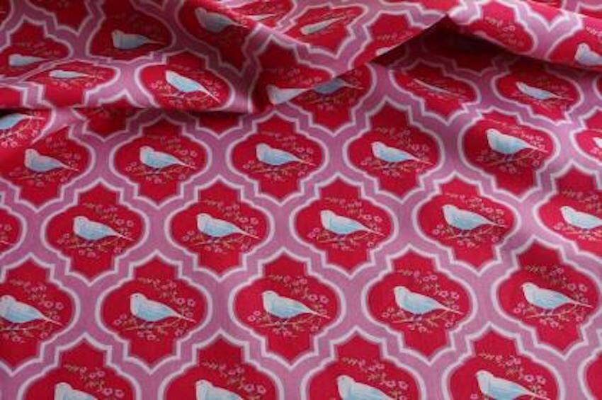 Tilda Bird Christmas Quilt Fabric by Tone Finnanger Out of Etsy Australia