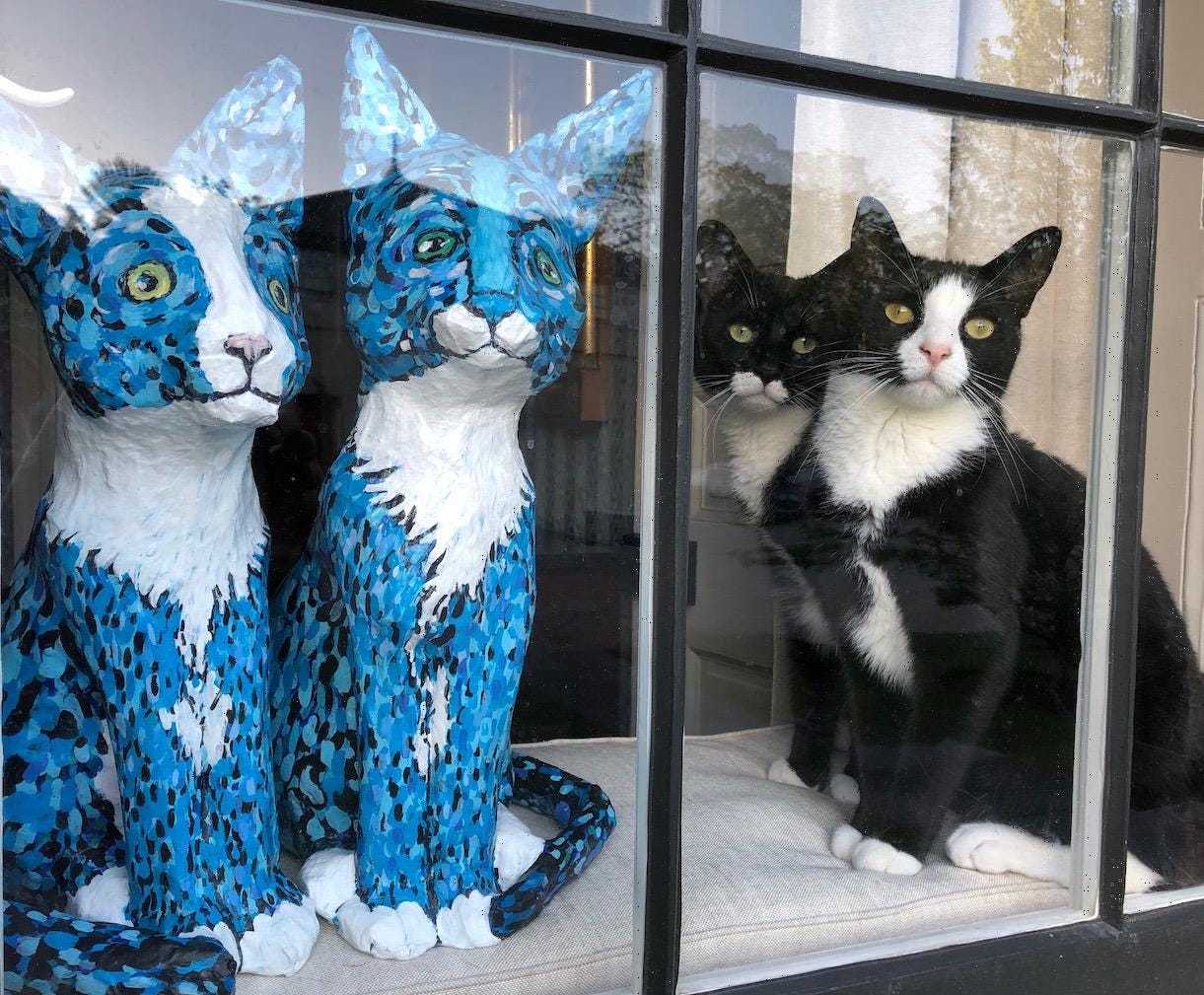 Paper Mache Kitty Cat - Etsy Paper Mache Kitty Cat - Etsy