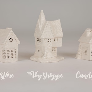 Ceramic Christmas houses