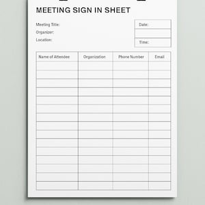 Realtor Open House Sign In Sheet Template, Instant Download Sign In Sheet, Printable Sign In sheet| Real Estate Open House Sign In Sheet