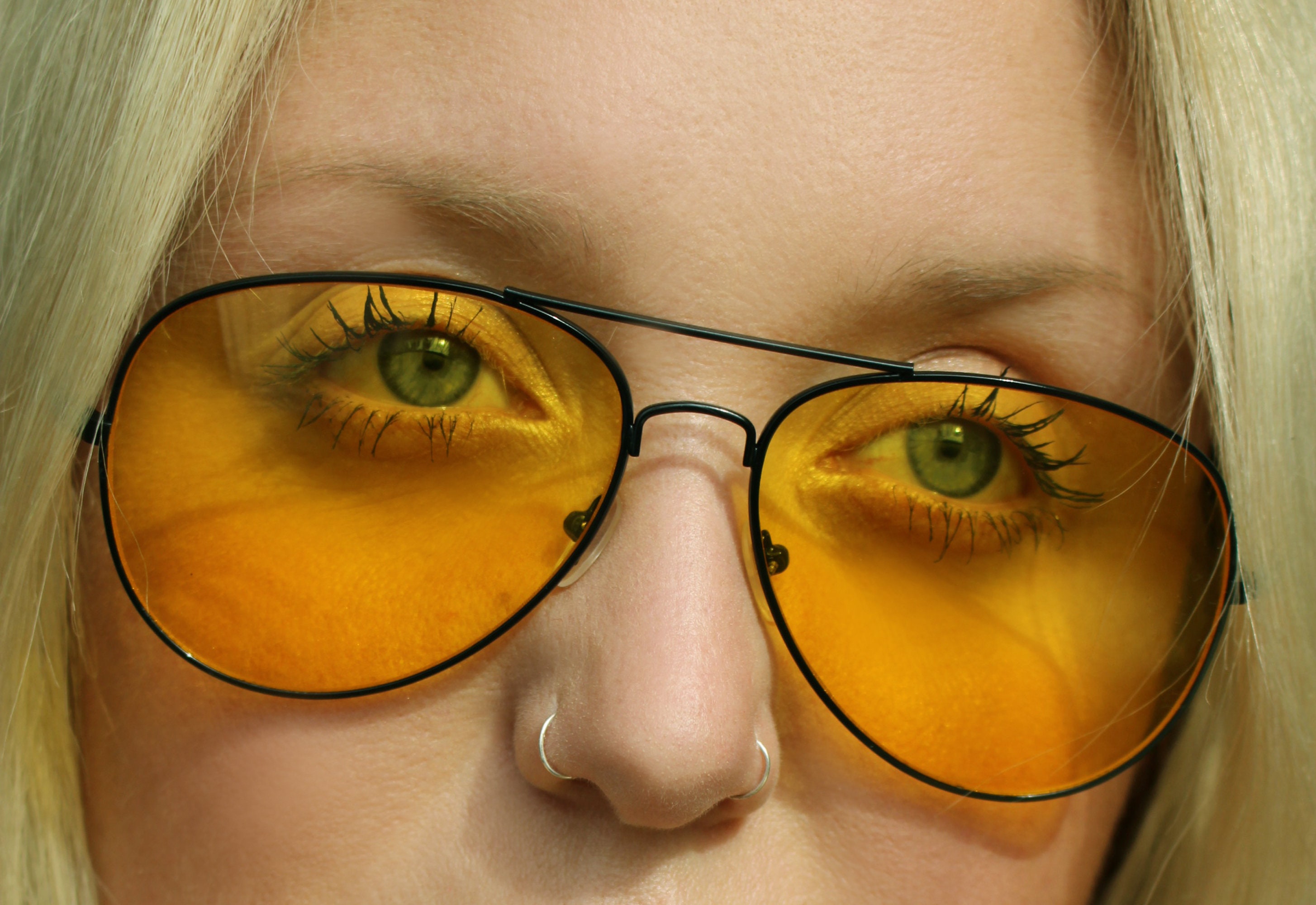 70s yellow sunglasses