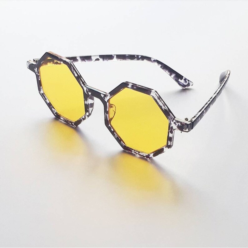 yellow john lennon glasses