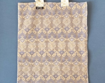 Handmade tote bag upcycled ethnic pattern pillowcase shopper