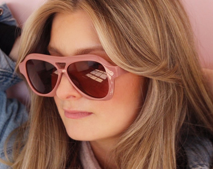 70s blush pink aviator sunglasses - PARIS