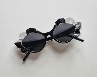 Black crystal sunglasses - MORGANA