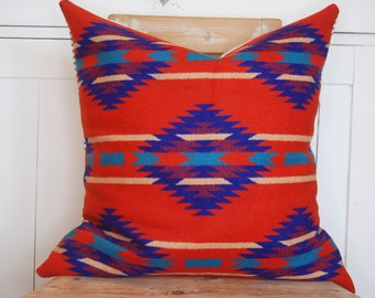 Western Pillow Cover, Pendleton Wool Pillow, Modern Farmhouse Pillow, Cabin Pillow, Mountain Home Decor, Rustic Cabin Pillow, Bedroom Pillow