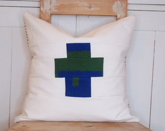 Swiss Cross Pillows, Cabin Pillow Covers, Modern Farmhouse Throw Pillow, Pendleton Oregon, Rustic Cabin Pillow, Cross Pillows, Mountain Home