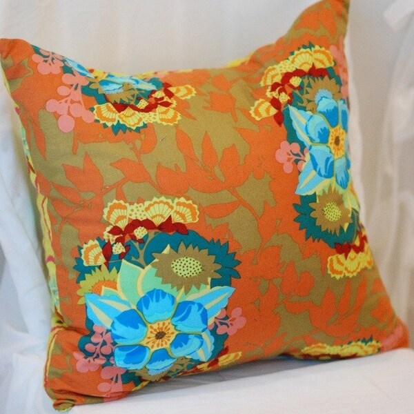 Cottage Chic Pillow Cover 18x18 Reversible