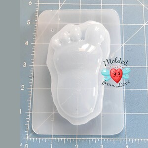 Sasquatch Foot Print Handmade Plastic Mold BathBomb Mold | Plastic Mold | Soap Mold | Chocolate  Mold | Candle Mold