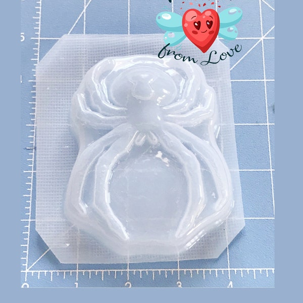 Black Widow Spider Soap Or Bath Bomb Handmade Plastic Resin Mold