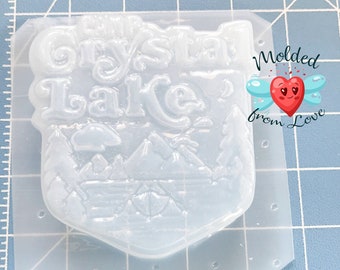Camp Crystal Lake Sign Handmade Plastic Mold BathBomb Mold | Plastic Mold | Soap Mold | Chocolate  Mold | Candle Mold 