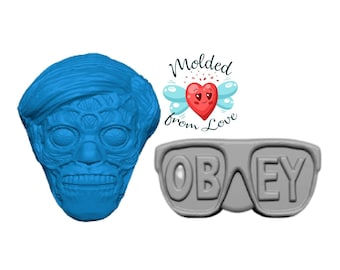 Molde de plástico hecho a mano con personajes de invasión alienígena retro/molde para bomba de baño/molde para bomba de baño/molde para jabón/molde para chocolate/molde para cera/molde para yeso