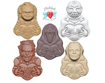 HORROR MOVIE Valentines Soap Or Bath Bomb Handmade Plastic Resin Mold
