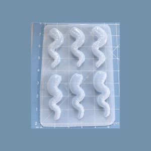 Pallet of 6 Detailed Octo-Tentacles  Handmade Plastic Resin Mold