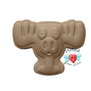 XL Moose Mug for soap or bath bomb/chocolates/wax/clay/plaster Handmade Plastic  Mold
