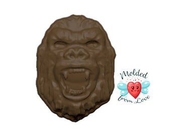 King Kong hecho a mano plástico BathBomb molde / molde de jabón / molde de cera / molde de chocolate / molde de alimentos / molde de yeso / molde artesanal