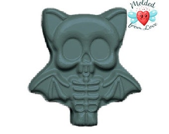 Kawaii Skelebat  Handmade Plastic Mold BathBomb Mold | Plastic Mold | Soap Mold | Chocolate  Mold | Candle Mold