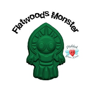 Flatwoods Monster Handmade Plastic Mold, Soap mold, Bathbomb mold, Bath bomb mold, Cryptid mold, clay mold, plaster mold, chocolate mold,