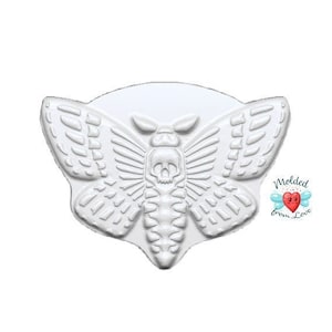 Death Head Moth Handmade Plastic Mold, Soap mold, bathbomb mold, Bath bomb mold, Solid shampoo, Chocolate mold, Clay mold, Plaster mold,