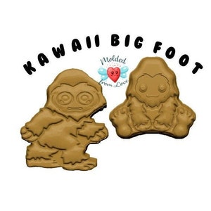 Kawaii Stompin&#39; or Sittin&#39; Big Foot Soap Or Bath Bomb Handmade Plastic Resin Mold
