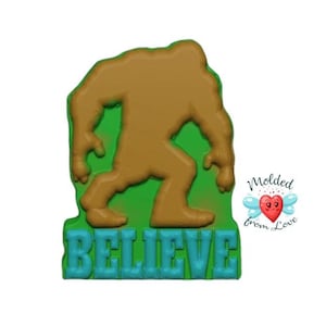 Believe Big Foot  Handmade Plastic Mold/Bathbomb Mold/Bath bomb mold/Bathbomb/Soap mold/Wax Mold/Chocolate Mold/Plaster Mold/Craft mold