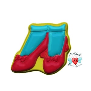 Ruby Red Slippers Handmade plastic Mold/bathbomb/bathbomb mold/bath bomb mold/wax mold/chocolate mold/plaster mold/soap mold