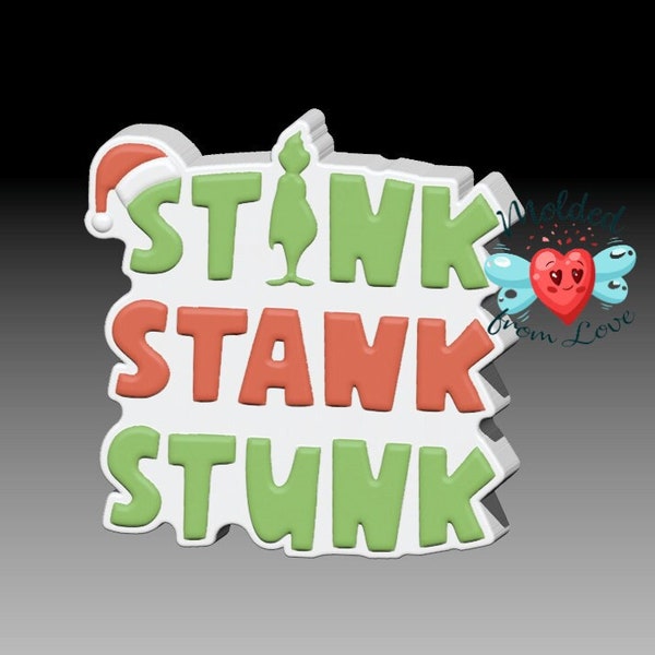 Stink Stunk 2 Soap Or Bath Bomb Handmade Plastic Resin Mold