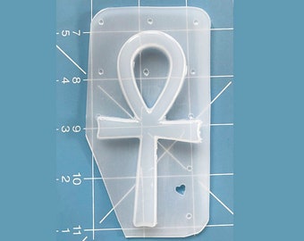 4" Plain Ankh Cross Handmade Plastic Mold, Resin, Clay, UV Resin