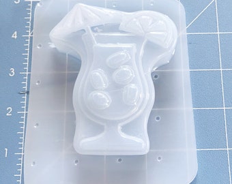 Mai Tai Cocktail Handmade Plastic Mold BathBomb Mold | Plastic Mold | Soap Mold | Chocolate  Mold | Candle Mold