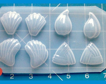 8 Retro Art Deco Style Earring Shapes  Flexible Plastic Handmade Resin Mold